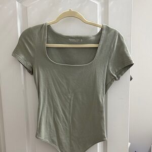 Abercrombie & Fitch Sage Green Bodysuit